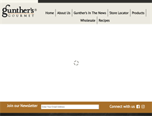 Tablet Screenshot of gunthersgourmet.com